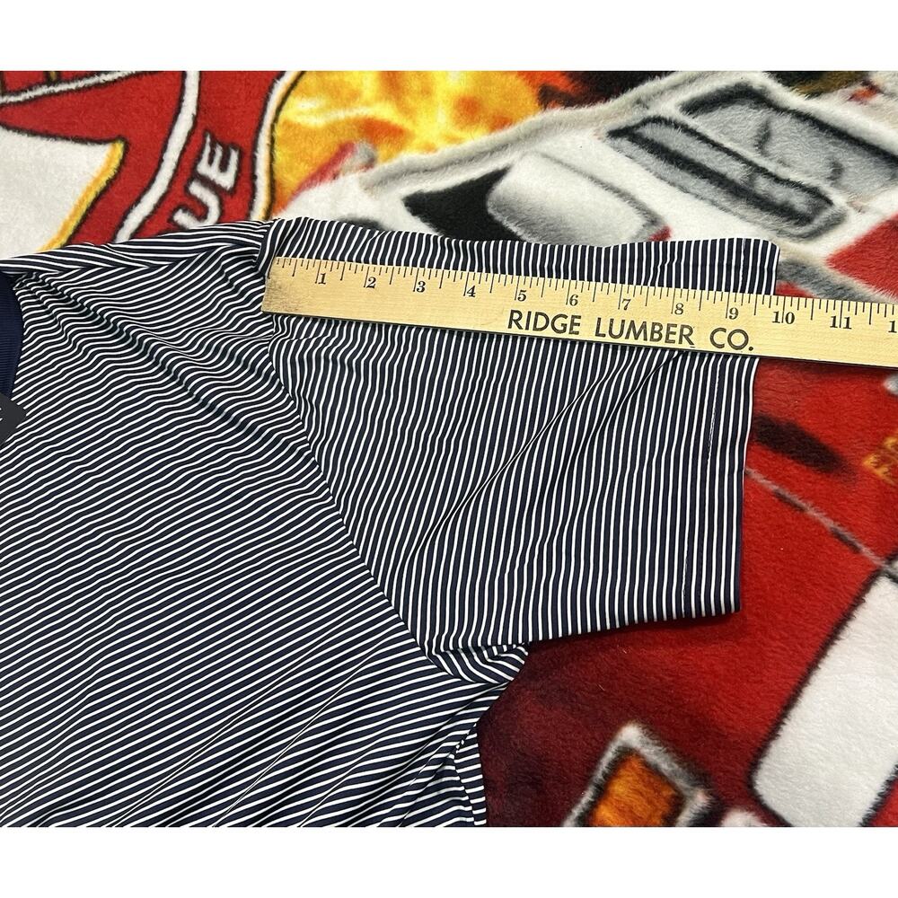 NWT MENS GRAND SLAM PERFORMANCE Peacoat Striped POLO GOLF SHIRT SIZE Large - Picture 10 of 10